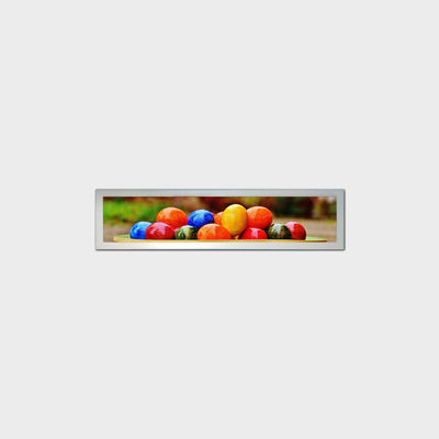 13.8 นิ้ว แบบบาร์จอ LCD 1920 * 358 LVDS 700nits รถบัสจอโฆษณา
