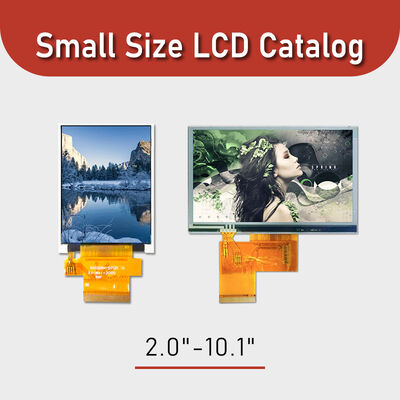 ขนาดเล็ก 2 "-10.1" แคตตาล็อกจอแสดงผล LCD ความสว่าง 250-1,000nits