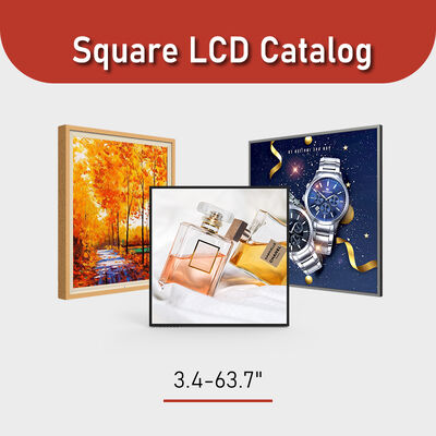 จอแสดงผล LCD สี่เหลี่ยมจัตุรัสความสว่างสูงในขนาดแผง 3.4-63.7" และความสว่างประเภท 500-1000