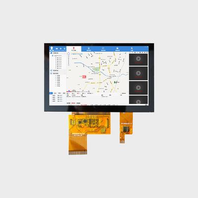 5.0 นิ้ว หน้าจอ LCD ขนาดกลางและเล็ก 800×480 RGB 500 Nits หน้าจอด้วยแผ่นสัมผัส