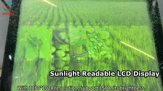 จอแสดงผล LCD ขนาด 19 นิ้วที่อ่านแสงแดดได้ 800 Nits